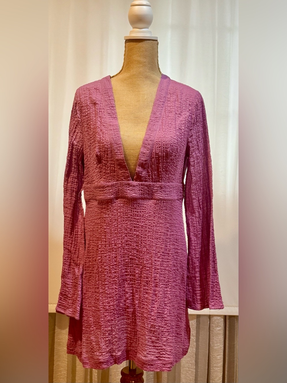 La Perla Purple Lavender Textured Knit Top Coverup new with tags, $420.00